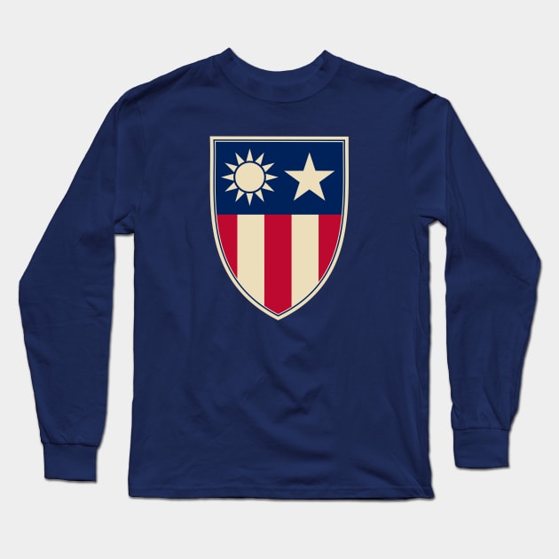 WW2 China Burma India Theater Patch Long Sleeve T-Shirt by TCP